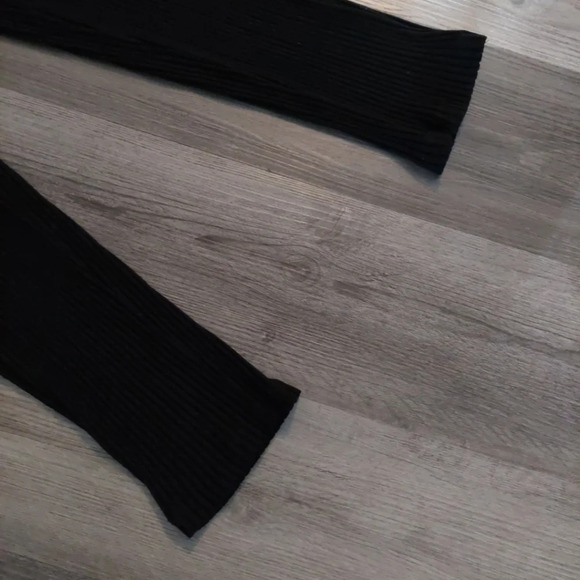 Eileen Fisher Ribbed Knit Pull-on pant black Minimalist Medium - Picture 5 of 9